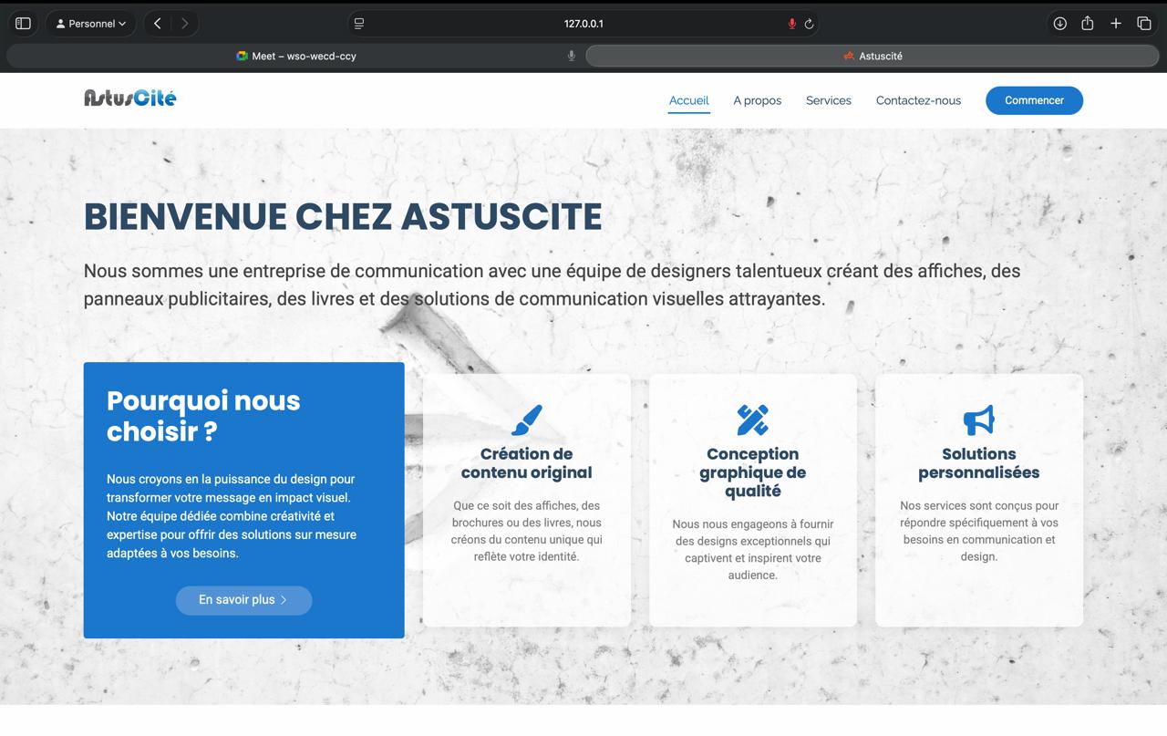 Astus Citée - Site vitrine